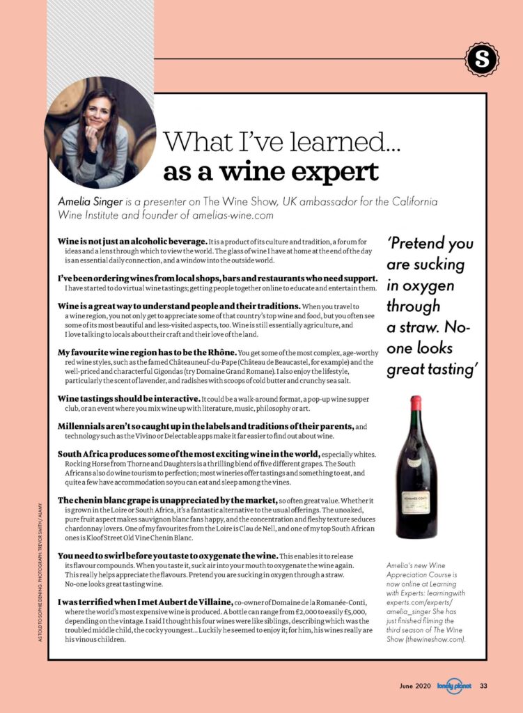 Wine expert interview with Lonely Planet